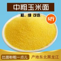 粗细玉米面东北新粮纯玉米粉苞米面发糕窝窝头玉米面粉杂粮煎饼面 中粗玉米面5斤