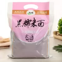 石磨杂粮煎饼面粉紫薯高粱玉米豌豆黑豆面粉红薯绿豆黄豆糯米荞麦 黑糯米面600g*2袋