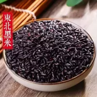 黑香米 黑米粥原料黑大米无染色杂粮  [精选优质]黑香米5斤