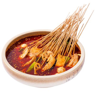 钵钵鸡调料特产红油麻辣火锅底料冷锅串串香底料商用配方 麻辣味320g*2送竹签加10包蘸料