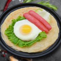手抓饼批发早餐煎饼鸡蛋灌饼原味手抓饼千层饼皮大号家庭装 原味30片*60克