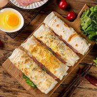 正宗鸡蛋灌饼饼皮半成品煎饼手抓饼批发家庭装家用商用食品早餐饼 精选面粉25片(收藏送纸袋+油刷)