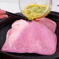 蔬菜鸡蛋灌饼皮面饼家庭装鸡蛋饼皮半成品早餐手抓饼商用摆摊批发 紫薯味(10片) 送油刷+纸袋