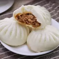 扬州大包子早餐青菜包鲜猪肉包梅干菜素菜包家庭酒店速冻点心馒头 鲜肉包1袋(8只)