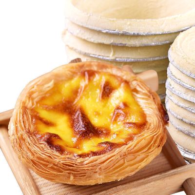 蛋挞大号葡式蛋挞皮带锡底蛋挞液家用半成品烘焙原材料批发 蛋挞液一盒[500g]