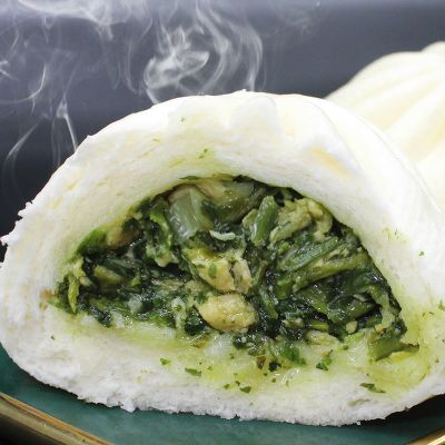 鲜包冷冻速冻大包子早餐速食猪肉包子素菜包子10个一袋装 [素]荠菜鸡蛋包 一袋10个装