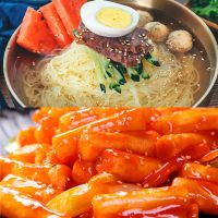 大冷面烤冷面方便速食荞麦冷面批发 小麦冷面2袋+炒年糕2袋