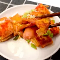 东北特产烤冷面皮家用商用烤冷面面饼真空包装速食10片批发 40片+4干料+4湿料+1刷子