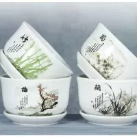 特大号花盆陶瓷大号清仓带托盘创意个性家用吊兰绿萝多肉花盆