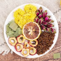 冬瓜荷叶茶柠檬片泡水喝的东西花茶组合