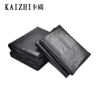 卡质 平口大垃圾袋大号加厚特大黑色酒店物业超大塑料袋 (黑)宽80x长90x厚3.2丝 100个/包