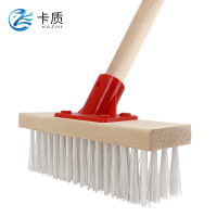 卡质 木杆白色尼龙硬毛长柄地刷 124*40*15cm 把