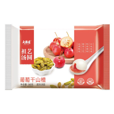 大桥道葡萄干山楂汤圆360g