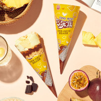 伊利 巧乐兹(百香果+凤梨)口味脆筒冰淇淋70g