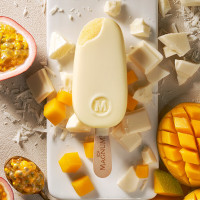 和路雪 梦龙白巧克力阳光热情果口味冰淇淋单支装64g