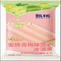 甄稀蜜桃青梅味冰激凌70g