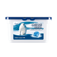 偶爱你Ouaini 冰川之芯洗衣凝珠 自然清香 天然生物酵素 8倍洁净力 护色防串色 速溶无残留 冰川之芯54颗盒装