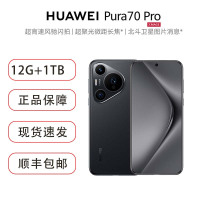 华为/HUAWEI Pura 70 Pro 12GB+1TB 羽砂黑 超高速风驰闪拍 超聚光微距长焦 华为P70智能旗舰手机