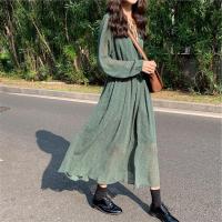 法式温柔风连衣裙2021新款春大码胖妹妹韩版显瘦减龄雪纺碎花裙子