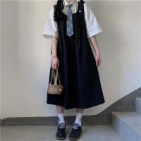 背带裙女春装2021年新款连衣裙收腰显瘦长裙日系仙女超仙森系裙子