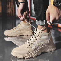 2021新款春季马丁靴男潮英伦风男靴高帮工装靴韩版百搭青少年男鞋