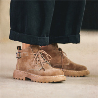 文艺青年复古工装马丁靴男高帮2021新款ins休闲百搭潮流中帮潮鞋