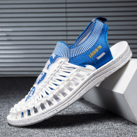 男士越南凉鞋2021新款春季编制罗马凉拖潮流休闲夏季软底洞洞沙滩