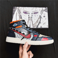 男鞋2021春季新款动漫高帮板鞋潮流百搭休闲学生火影忍者夏季潮鞋