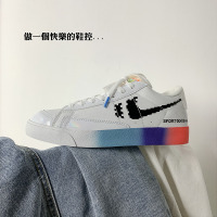 电玩像素开拓者低帮白色板鞋2021新款青少年男鞋百搭情侣帆布潮鞋