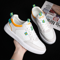 小白鞋子男潮鞋青少年学生帆布男鞋2021春季新款潮流百搭休闲板鞋