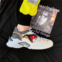 印花老爹鞋男夏季韩版潮流潮牌百搭动漫鸣人火影忍者联名运动鞋男