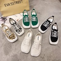 大头帆布鞋女鞋子2021年新款小众夏季薄款纯色休闲运动板鞋小白鞋