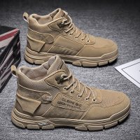 娜瑟薇马丁靴男款高帮秋款英伦风休闲工装男靴子户外沙漠秋冬季男鞋潮鞋