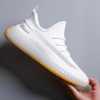 娜瑟薇鞋2021秋季透气男鞋飞织跑步鞋网面百搭休闲运动小白网布潮鞋