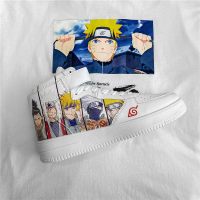 娜瑟薇1男鞋高帮板鞋学生日系动漫涂鸦手绘潮鞋