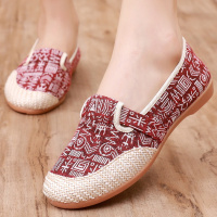 娜瑟薇2022新款老北京布鞋女单鞋民族风软底一脚蹬懒人女士布鞋中老年妈妈鞋