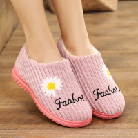 娜瑟薇老北京女式 加绒加厚底保暖靴 冬季厚底妈妈平底