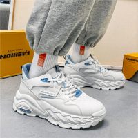 娜瑟薇2022新款运动鞋男春季潮流老爹ins小白跑步白鞋网面波鞋青少年增高潮鞋