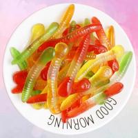混搭橡皮糖毛毛虫橡皮糖 水果味软糖儿童零食休闲糖果 彩虫糖喜糖
