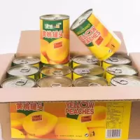 砀山糖水罐头12罐 水果黄桃罐头整箱12罐