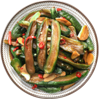 东北特产延边朝鲜族泡菜腌黄瓜 酱黄瓜 酸黄瓜酱菜开味酸甜脆500g