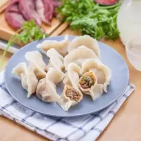 水饺现包批发猪肉牛肉羊肉馅蒸饺煎饺早餐批发 羊肉大葱5斤