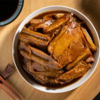 杭州特色小吃纯素排骨豆制品卤味零食开袋即食200g装