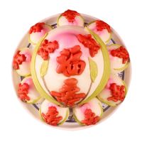 寿桃馒头老人生日贺寿祝寿寿礼物 中式蛋糕胶东花饽饽