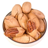 新货奶油味碧根果500g袋 山核桃长寿果坚果零食干货散装