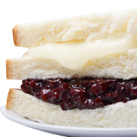 紫米面包20包黑米紫薯奶酪夹心三层吐司网红零食甜品蛋糕整箱