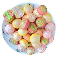 1000g 现做果蔬多彩卷心无馅小馒头儿童营养早餐偏食宝宝网红点心