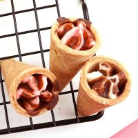 乳酸菌巧克力脆筒星球杯甜蛋筒儿童威化饼干零食特价