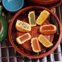广式小月饼五仁草莓板栗凤梨独立包装迷你水果小月饼