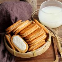 童年香蕉味奶油夹心饼干老式糕点批发整箱散装零食早餐